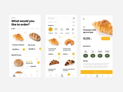 Food APP food food app home home screen mobile app product ui ux
