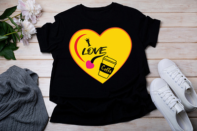 I Love Coffee branding design graphic design illustration logo motion graphics t shirt vector