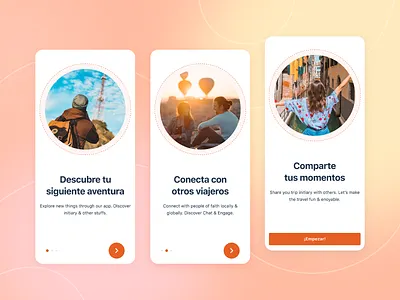 OnBoarding - Rotamundos app figma onboarding photoshop travel ui