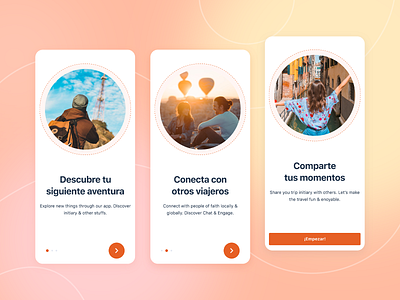 OnBoarding - Rotamundos app figma onboarding photoshop travel ui