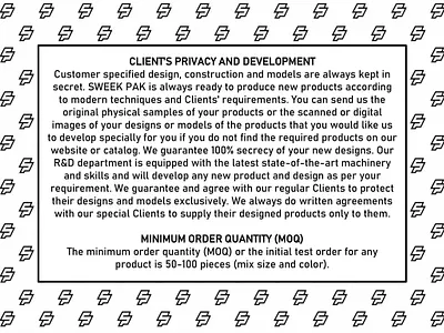 OUR BUSINESS TERMS AND CONDITIONS