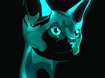 The Neon Cat 3d animation art branding design graphic design illustration motion graphics vector