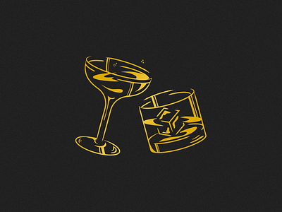 Cheers cheers cocktails illustration