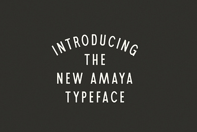Amaya | Display Typeface display font font design hand drawn hand made hand type handtype type design typography vintage font vintage lettering vintage type