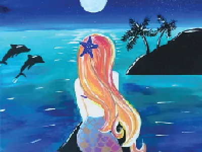 Mermaid Pixel art Design branding design graphic design illustration letter logo logo logos nftartist vector