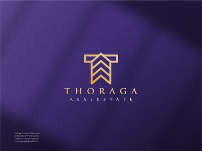 Thoraga Realestate brand design branding design illustration jewelry logo logo maker logodesign logomaker luxury modern logo realestate sale logo top logo ui vector