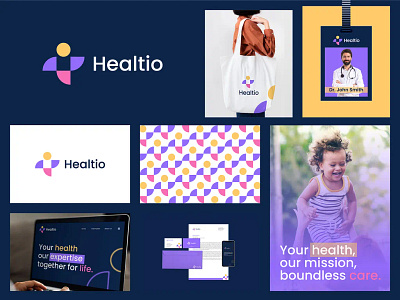 Healtio Health logo design