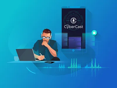 Datto Cyber Cast illustration podcast