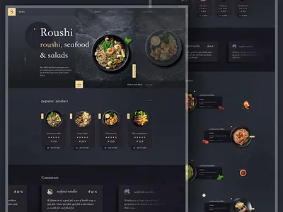减脂餐食物类网页设计 Fat - reducing food web design 3d animation branding dailyui design graphic design icon icons illustration logo motion graphics ui ux vector web