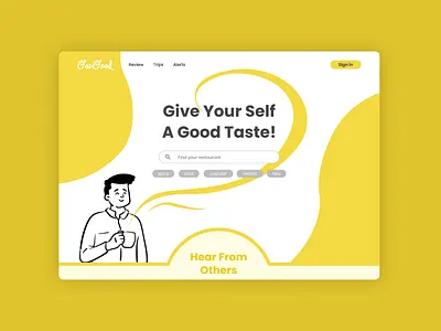FavFood Homepage app branding design graphic design icon illustration logo typography ui ux vector