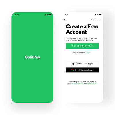 Split Pay branding design ui ux