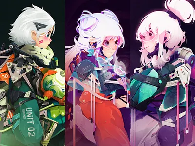 The squad animation concept art digital illustration digitalart illustration illustrator nft website