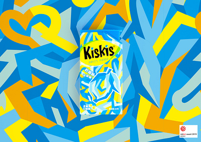 KisKis - GUM Packaging Design box branding candy colourful design graphic design gum illustration packaging playful typography