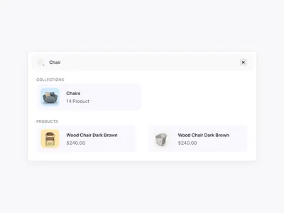 Search dashboard dropdown results search ui ux