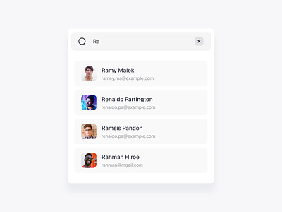 Users Search dashboard dropdown listing search ui design users ux