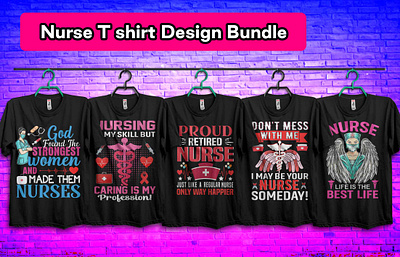 👩‍⚕️👩‍⚕️Nurse T Shirt Design Bundle👩‍⚕️👩‍⚕️