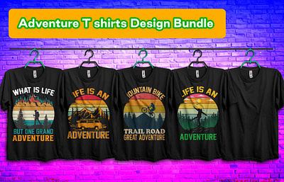 🌄🌄🌄Adventure T Shirt Design Bundle🌄🌄🌄
