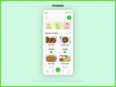 Food Service App food application mobile app ui