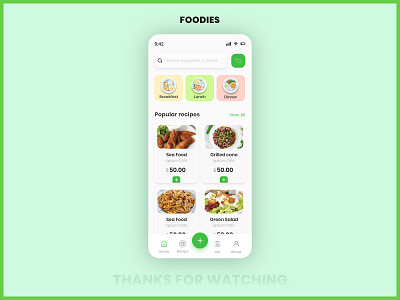 Food Service App food application mobile app ui