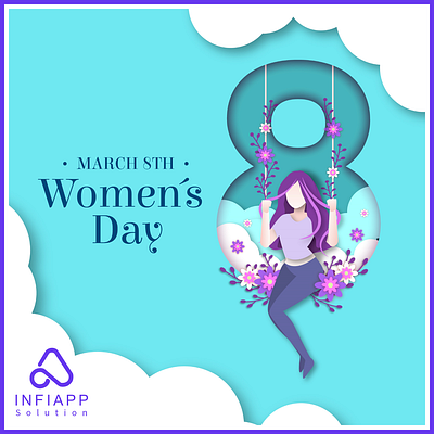 Happy women's Day graphic design