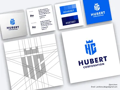 Letter HC Logo brand brand guideline brand identity branding color design hc logo illustration letter hc logo prio hans typography vector