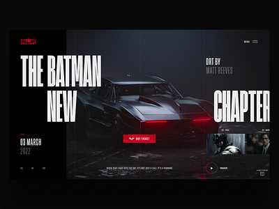 The Batman 2022 - Official Website - 03 batman comics dc desgin graphicdesign illustration inteface joker kaixapham logo minimal movie superman thebatman thebatman2022 typography ui ui ux design