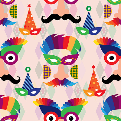 Purim Pattern branding graphic design