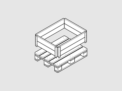 Pallet icometric icometric illustration icon icon set iconography icons icons set iconset illustration isometry line pallet technical illustration ui ux vector web