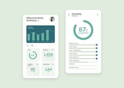 Daily UI #041 - Workout Tracker app app design daily ui 041 daily ui day 41 dailyui design tracker design ui ui design workout app design workout tracker workout tracker design