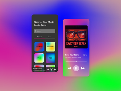 FindTune Music Discovery App dailyui design illustration music musicplayer ui