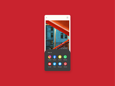 Social Share To dailyui design social socialshare ui