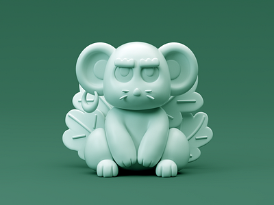 Zodiac Rat 3d c4d gift icon rat ui uilab