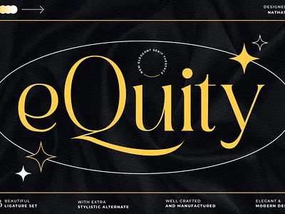 eQuity - Serif Font branding design font fonts logo logo type typography ui