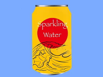 Sparkling water branding design graphic design illustration logo