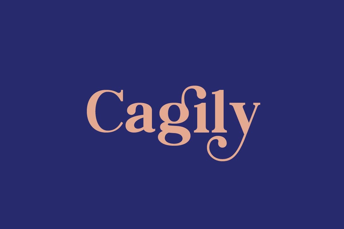 Cagily Font app branding design display feminine font graphic design illustration ligature logo serif typeface typography ui ux vector wedding