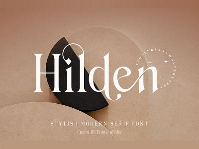 Hilden beautiful beauty font boutique canva chic clasic classy cosmetic display fonts letter logo font modern modern font retro serif serif font typeface vintage vogue