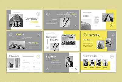 Elegant Company Profile Presentation abstract branding company profile corporate creative creative agency elegant elegant company graphic modern multipurpose multipurpose template powerpoint presentation profile profile presentation style ui web design web development