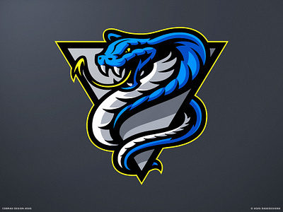 Cobras Gaming Logo Illustration arizona arizona tech arizona tech cobras cobra cobras design gaming gaming logo illustration king cobra logo mascot mascot logo snake sports logo viper vipers