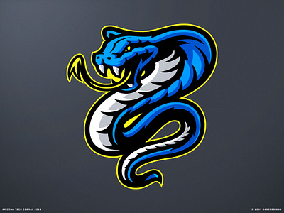 Arizona Tech Cobras Gaming Logo Illustration arizona tech branding cobra cobras dasedesigns esports football gaming gaming logo illustration mascot mascot logo serpent snake sports sports logo viper vipers