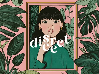 Discreet...shhh branding design graphic design illustration magazine typography