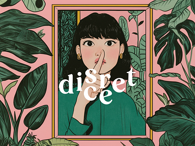 Discreet...shhh branding design graphic design illustration magazine typography