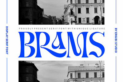 BRAMS Display Font advertising font branding font classy font display font display fonts elegant font fashion fonts lettering logo font magazine font minimalist font modern font sans serif sans serif font serif font stylish font typeface typography unique font