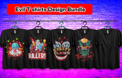 😈😈Evil T Shirt Design Bundle😈😈