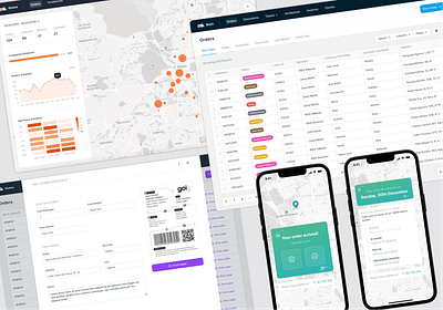 Logistic Apps Ecosystem app ui ux