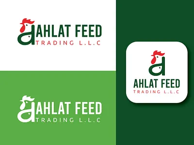 AHlAT FEED TRADING L.L.C logotypestationery vactor