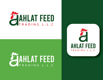 AHlAT FEED TRADING L.L.C logotypestationery vactor