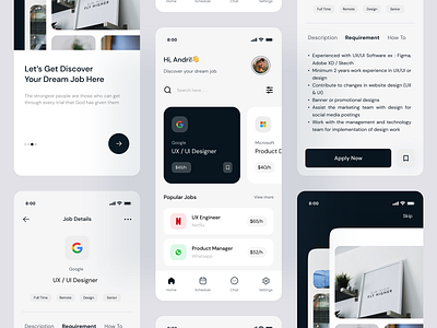💪 Jobi - Job Finder Mobile Apps Design clean clear job linkedin mobileapps modern picko pickolab portaljob professional ui uiux uiuxdesign work