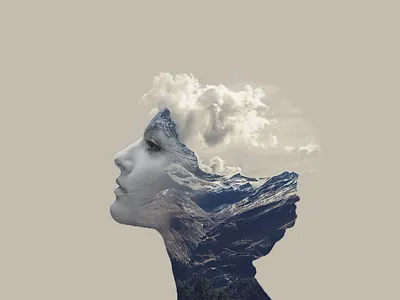 Unlimited ideas design double exposure effects graphic design illustration photoshop