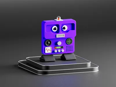 Robot 3d arnold cinema4d extrude light render robot scene sweep