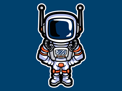 astro space 2 2dillustration astronaut character characterdesign design illustration mascotlogo vector